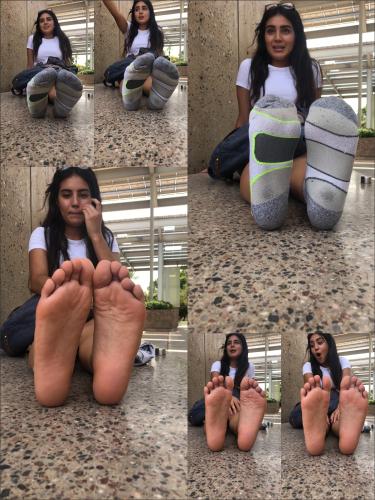 18yo Sonora Soles In & Out Of Socks
